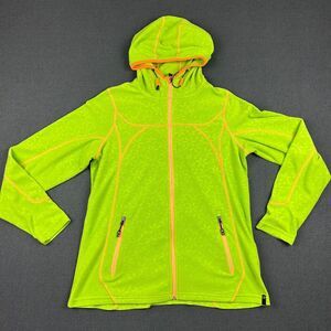 Killtec Jacket Womens Size Large 12 Green Full Zip Hooded Lightweight‎ Thermal